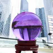 K9紫色透明水晶球摆件魔术球装饰品拍摄用具礼品
